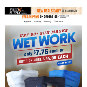 Upgrade your sun protection game with Wet Work Sun Masks at a steal!