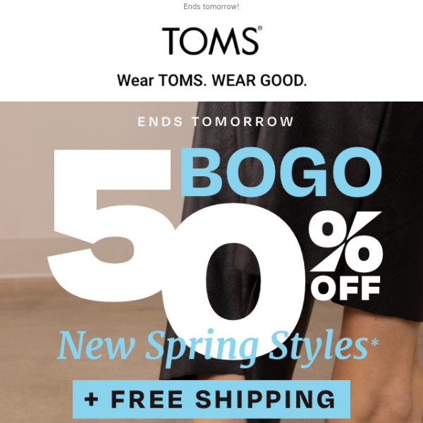 FREE SHIPPING + BOGO 50% off on 100+ styles