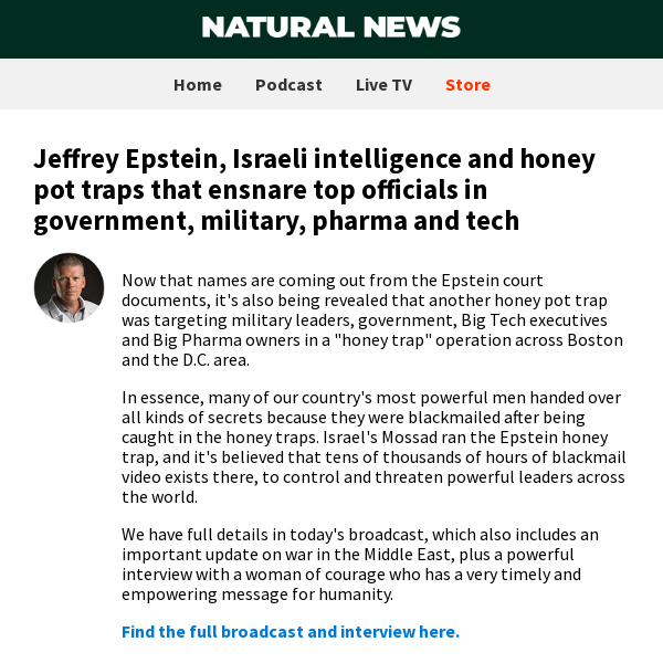 Jeffrey Epstein, Israeli intelligence and honey pot traps that ensnare top officials in government, military, pharma and tech