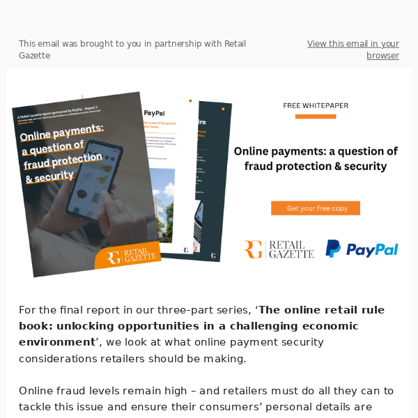 The online retail rulebook: Online payment protection