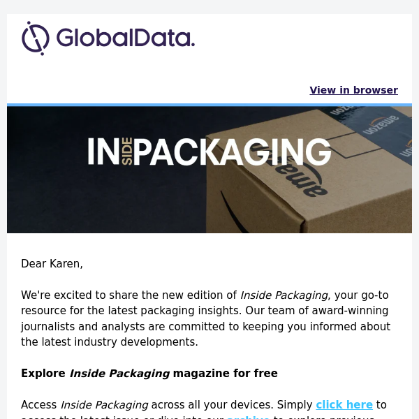 New issue out now: Tech-infused packaging
