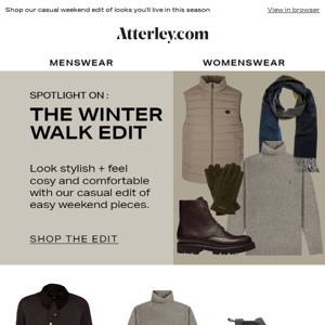 What to wear on a winter walk inc. cosy parkas, padded jackets & tartan scarves