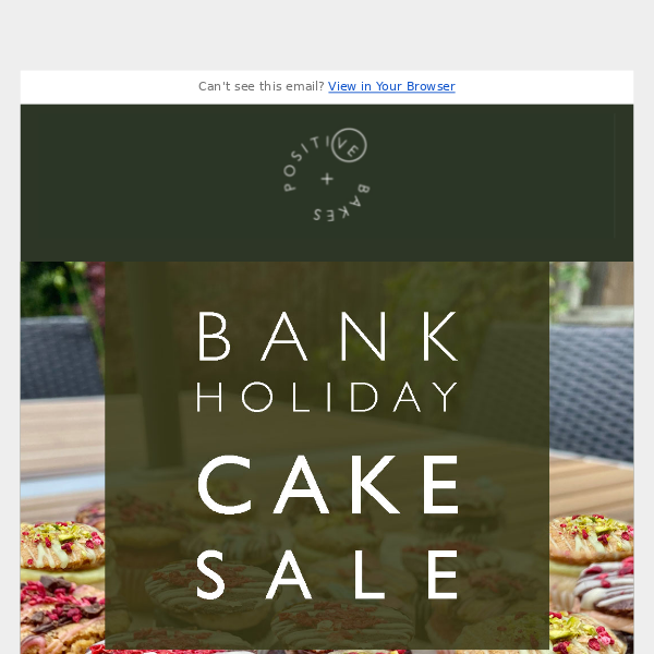 BANK HOLIDAY CAKE SALE - ENJOY 15% OFF TODAY