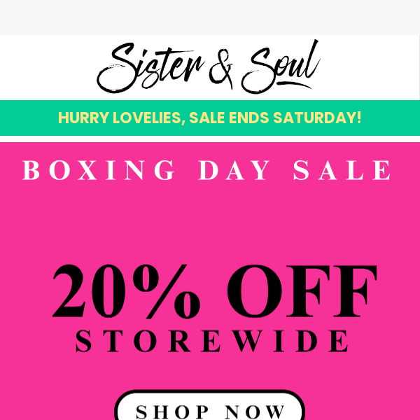 💗 BIG Boxing Day Sale Starts Now! 💗 Lotsa love for less! 🎉