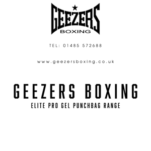 Geezers Gel Punchbags - Now in Black & Grey!