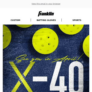 Shop X-40 Pickleballs: Official Ball of the US Open