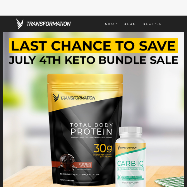 Time Is Running Out – Don't Miss Our Keto Bundle Sale