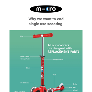 Why we want to end single use scooting