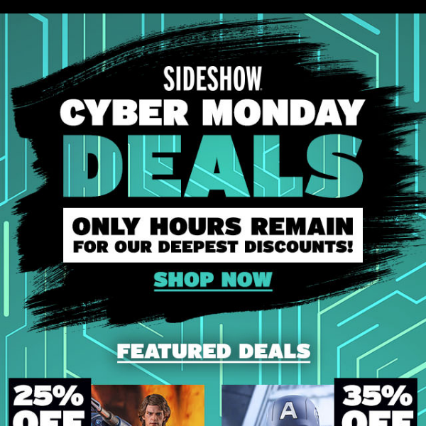 Act fast 🏃 Cyber Monday Deals are disappearing.