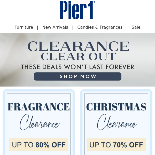 Clearance Sale up to 80% off! Use code JANFLASH for additional savings