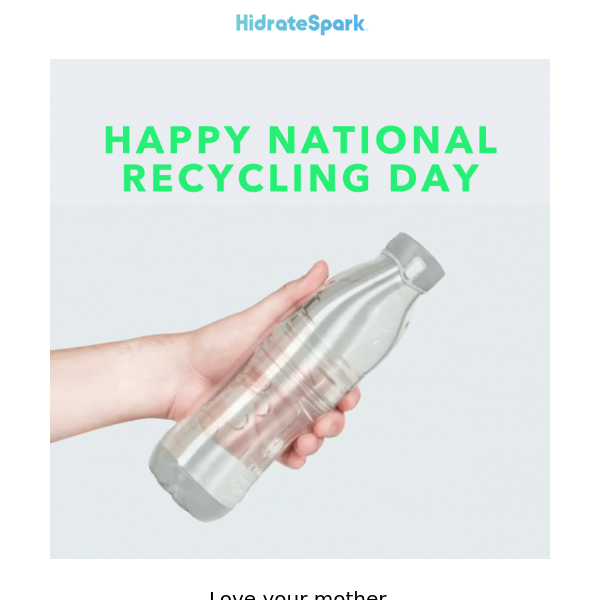Happy National Recycling day ♻️ Switch from disposable plastics to reusable steel!