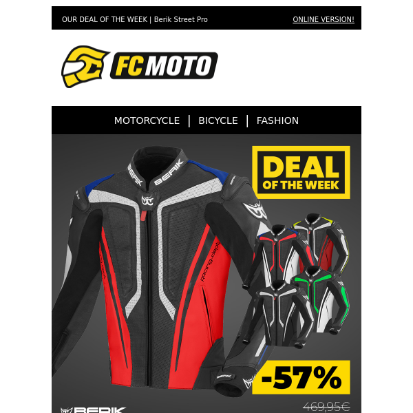 FC Moto Emails, Sales & Deals - Page 1