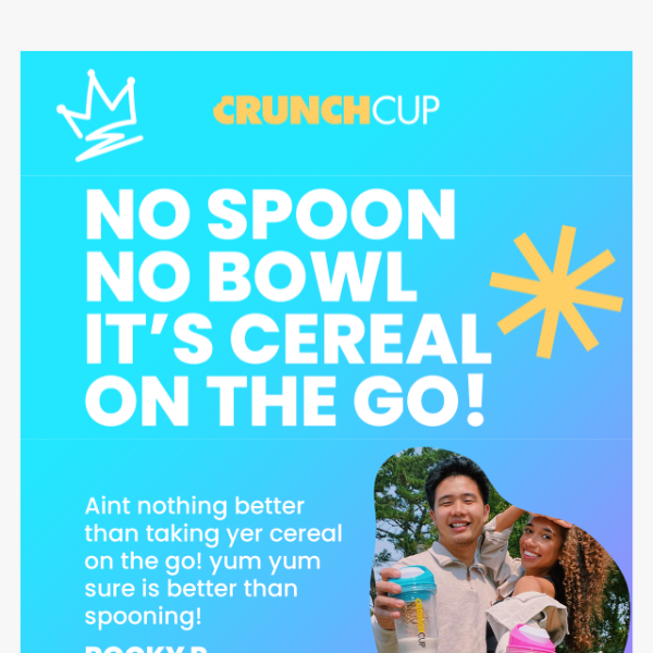 The Official CrunchCup Store - No Spoon, No Bowl, Portable Cereal Cup