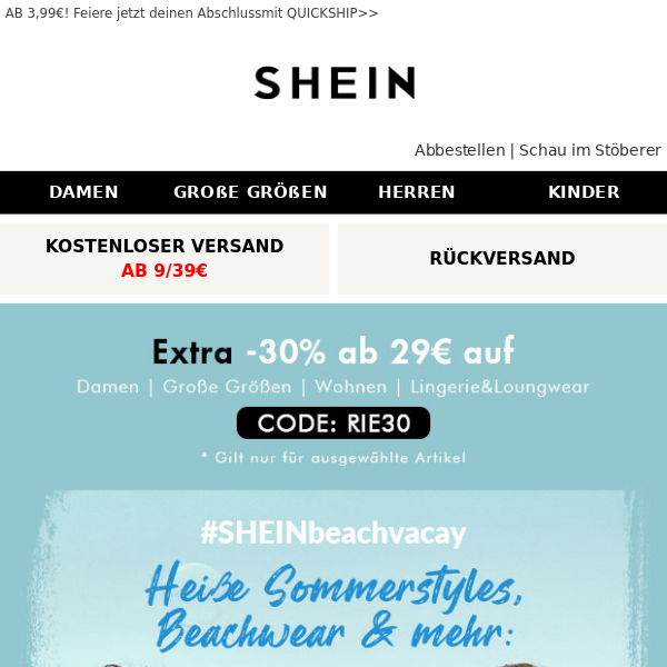 SHEIN Germany - Latest Emails, Sales & Deals