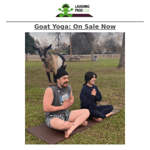 Puppy & Goat Yoga for pure joy and relaxation!