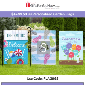 🌸$9.99 Personalized Garden Flags | Save Over 40%