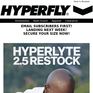 🚨RE-STOCK | Hyperlyte 2.5 Lightweight Gi