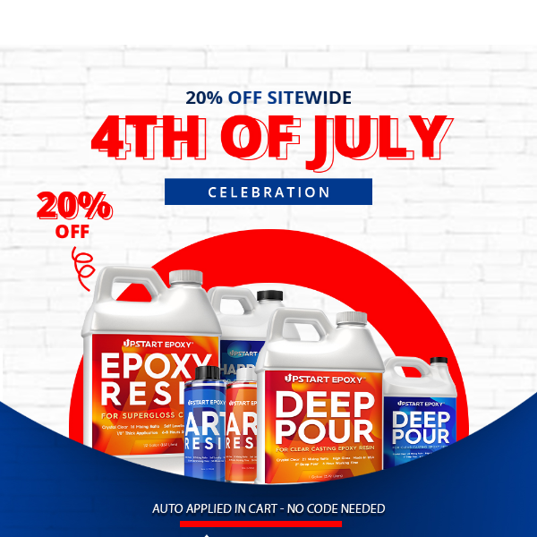 Fireworks & Savings - Upstart Epoxy Sitewide Sale!