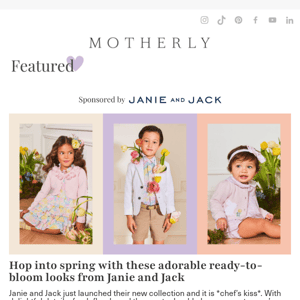 Hop into spring with these adorable ready-to-bloom looks from Janie and Jack
