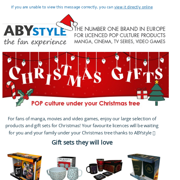 Get ready for Christmas with ABYstyle