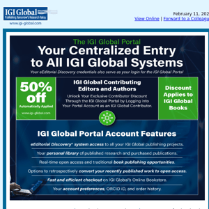 The IGI Global Portal - One Login for Everything