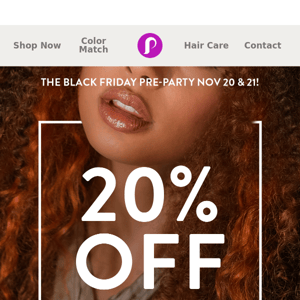 20% off Professional Hair