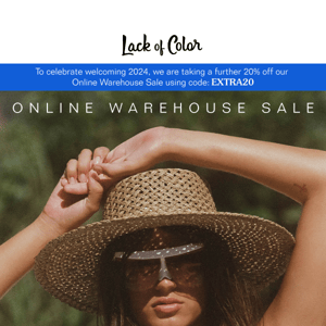 Online Warehouse Sale Now Live