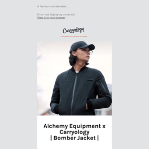 Pre-sale | Alchemy Equipment X Carryology Bomber Jacket