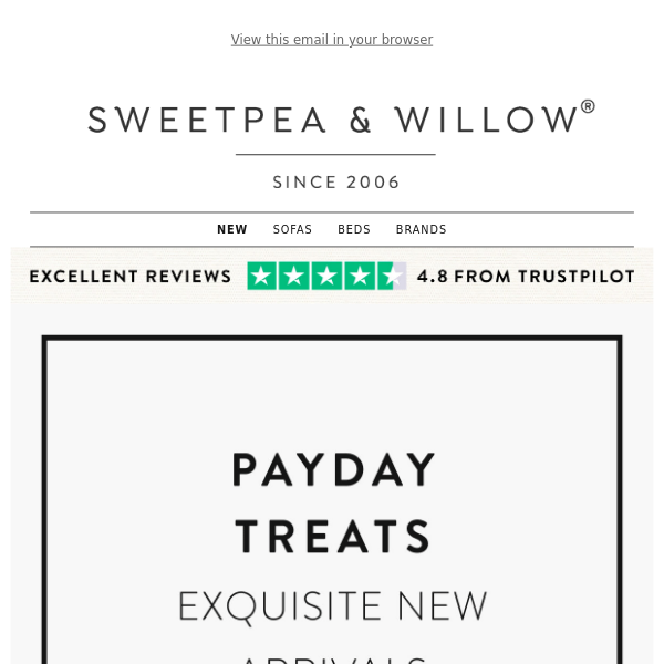New In at Sweetpea this September | Payday Treats