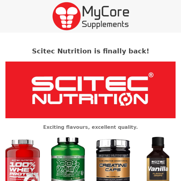 Scitec Nutrition is back!