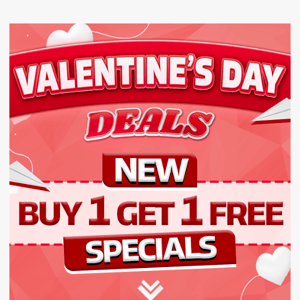 New Buy 1 Get 1 Free Deals Added! Valentine's Day Deals! 💗