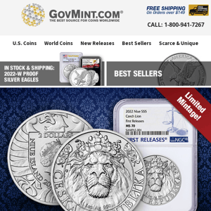 2022 Silver 1oz and 2oz Czech Lions Are Here in Limited Supply!