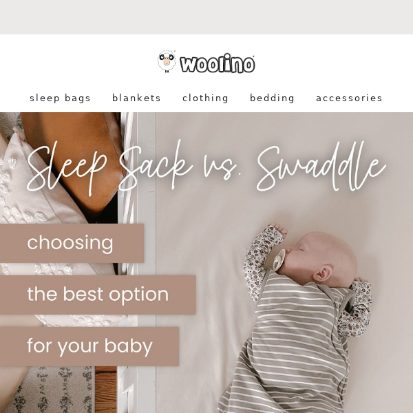 Sleep Sack vs. Swaddle❓