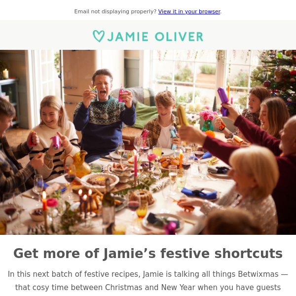 Enjoy Jamie’s all-new Christmas recipes 🎄