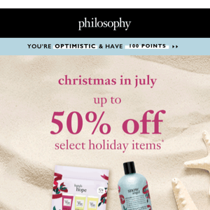 Shop our Christmas in July Sale