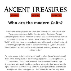 Who are the modern Celts?