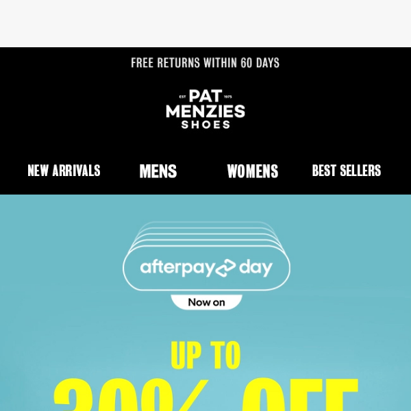 Afterpay Day Sale - Last Chance ⏰