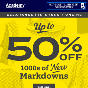 ❗️Up to 50% Off THOUSANDS of New Markdowns❗️