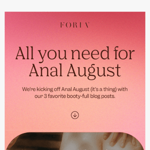 ANAL AUGUST! 🍑