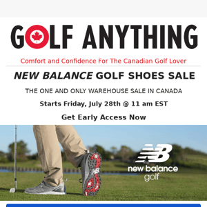 ⭕ Coming Friday ⭕ New Balance Golf Shoes Sale - Canada's One and Only Warehouse Sale