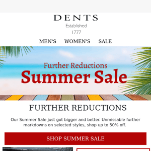 Don't Miss Our Further Reductions☀️