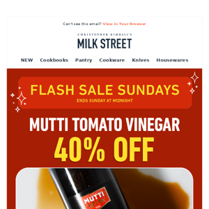 40% Off the Best Italian Tomato Vinegar