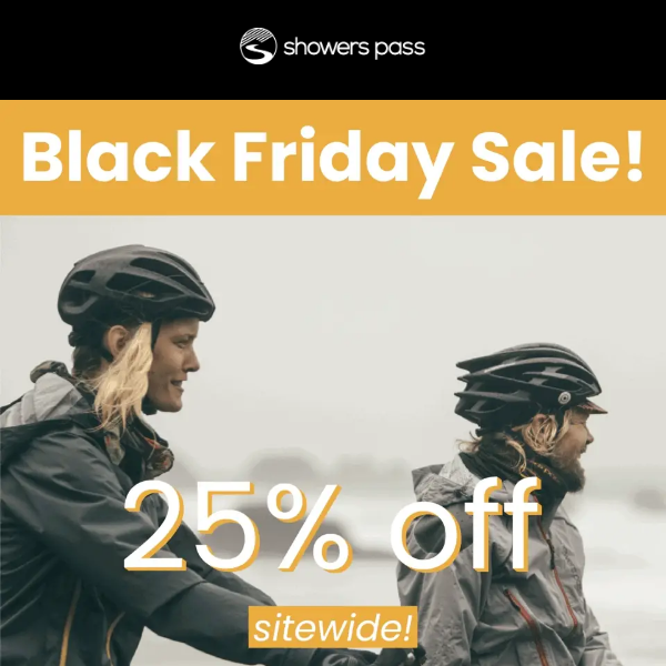Black Friday Continues - 25% off sitewide.