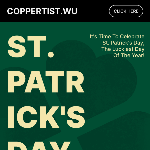 ☘️Celebrate St. Patrick's Day with 20% Off Sitewide!☘️