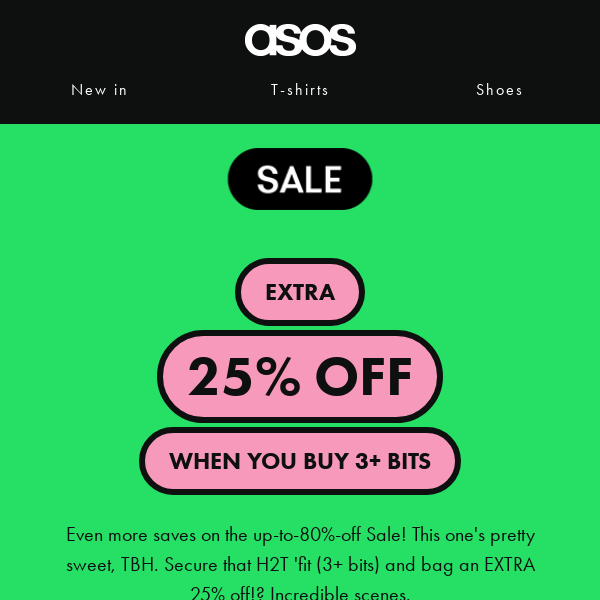 Extra 25% off Sale when you buy 3+ bits 🙌