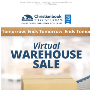 Over Tomorrow: Virtual Warehouse Sale (Our First One Ever!)