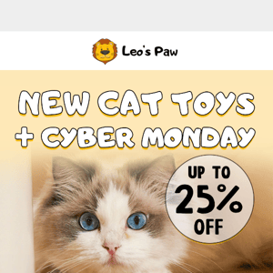 Cyber Monday Sale + Exciting New Toys! 🐾
