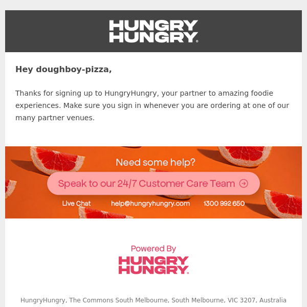 Welcome to HungryHungry