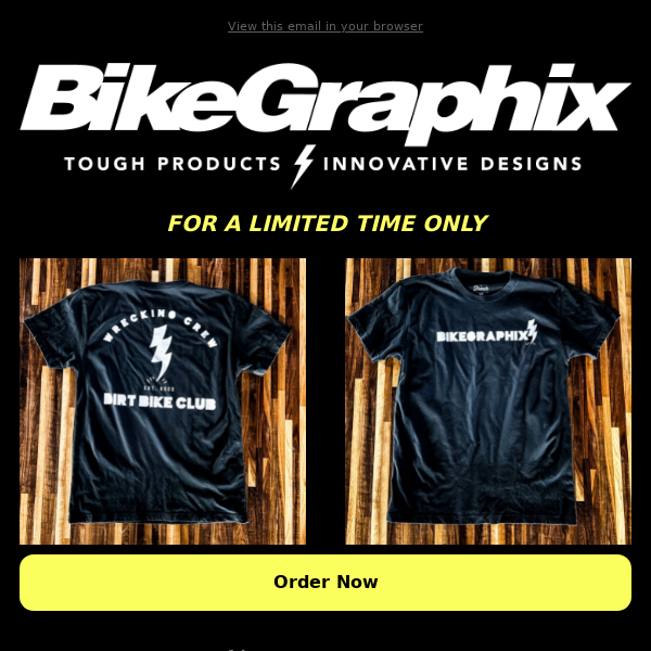 Wrecking Crew Dirt Bike Club Tshirts - Limited Edition - Only 25 Printed