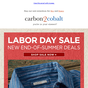 The Labor Day Weekend Sale is On!